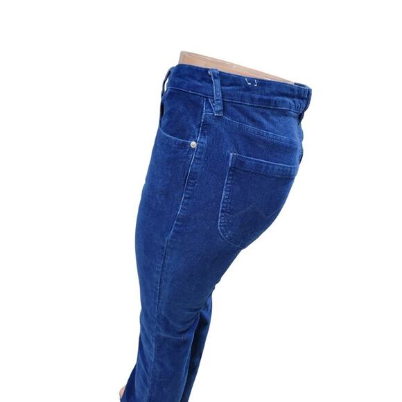 Cleo + Wolf Women's Corduroy Jeans Size 29 Navy Blue High Rise Bootcut‎ Flare - Picture 8 of 16